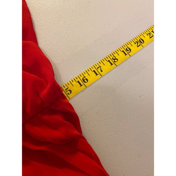 Premier Amour Red Halter Maxi Dress Size 12 - Picture 11 of 11